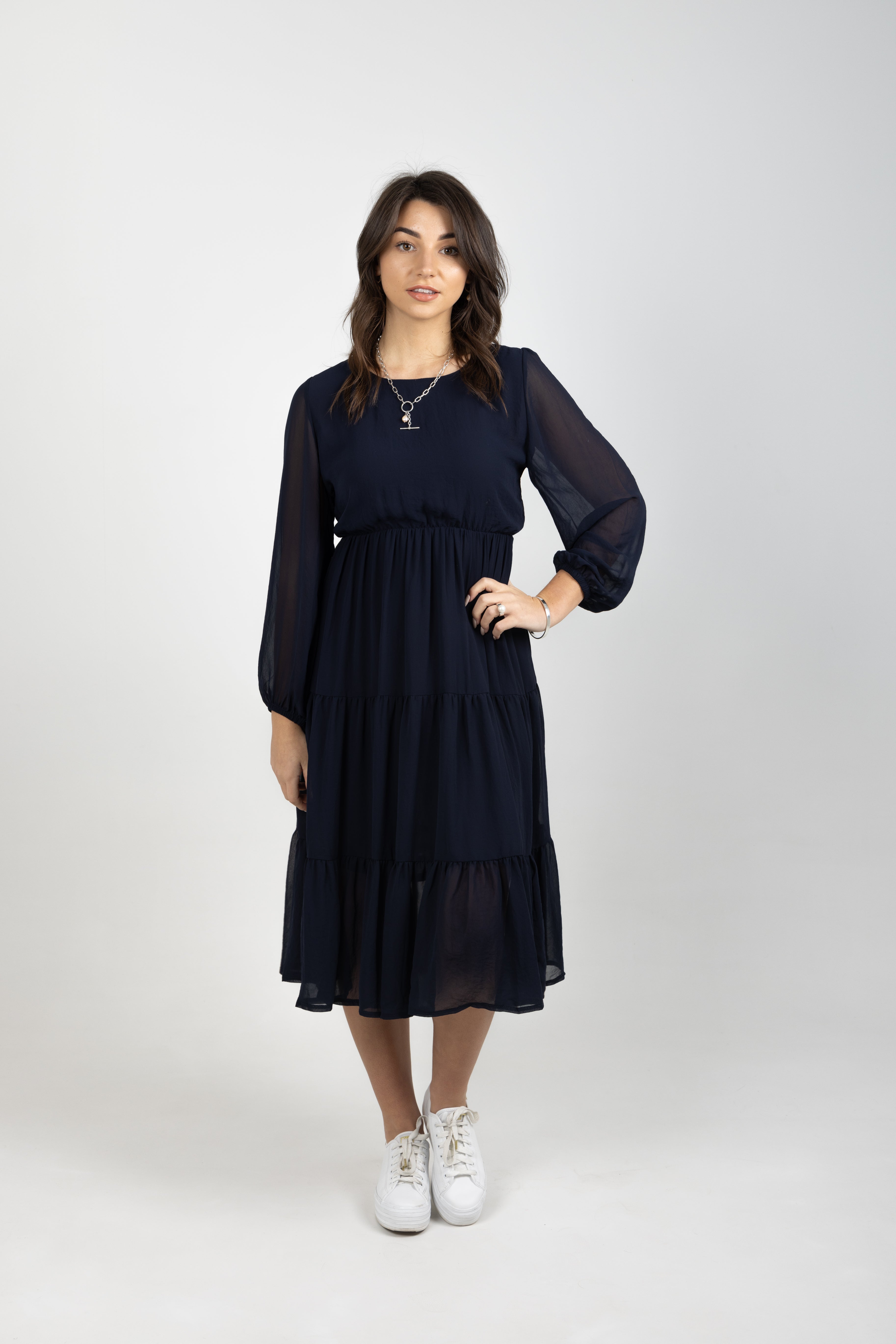 ISABEL DRESS BLUE NOIR