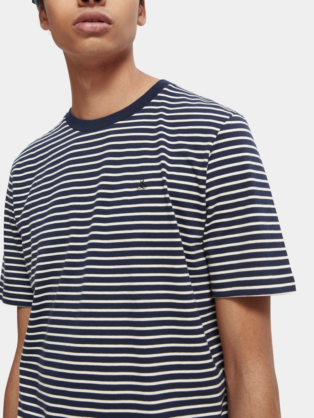 ESSENTIAL JERSEY T-SHIRT NAVY STRIPE