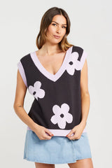 BLOOM VEST COAL LILAC