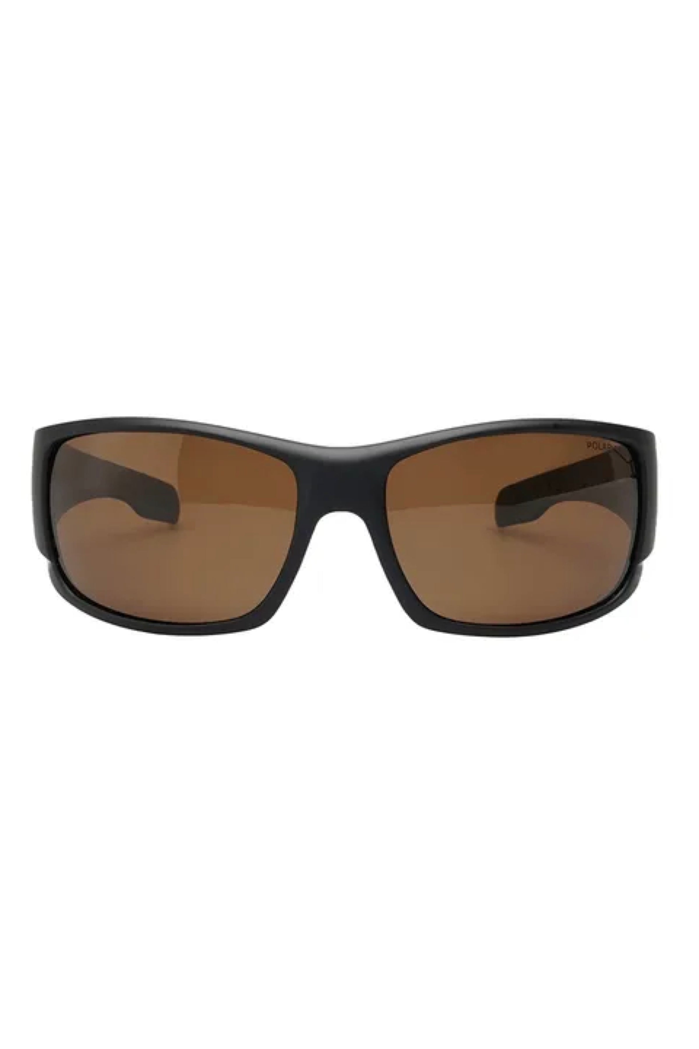 SKIPPER SUNGLASSES - MATTE BLACK / BROWN