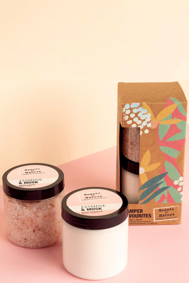 BODY SOUFFLE & BATH SALT GIFT SET