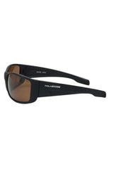 SKIPPER SUNGLASSES - MATTE BLACK / BROWN