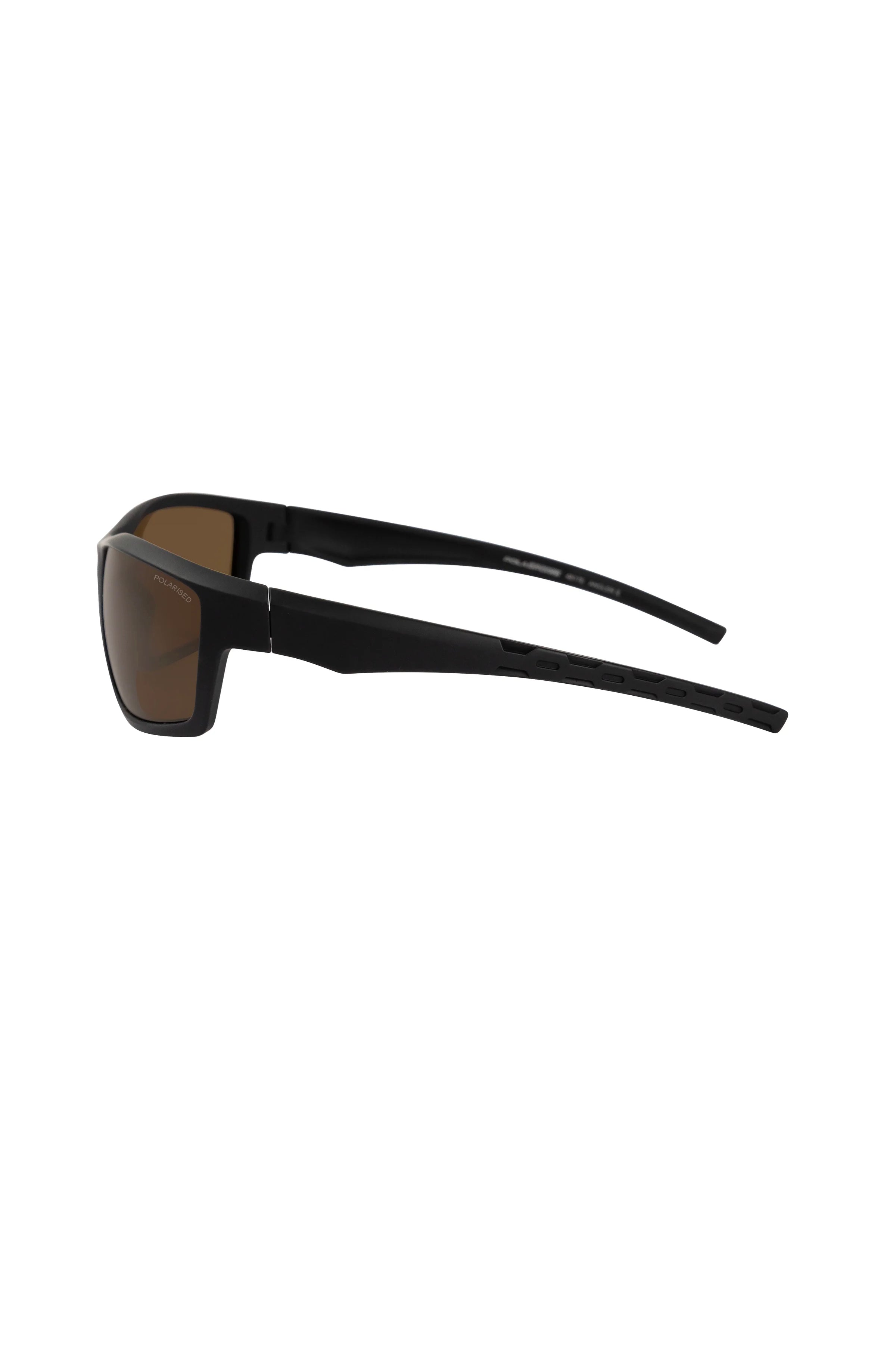 ANGLER II SUNGLASSES - MATTE BLACK / BROWN