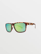 TRICK SUNGLASSES MATTE TORT/GREEN POLAR