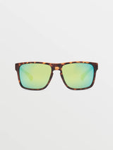 TRICK SUNGLASSES MATTE TORT/GREEN POLAR