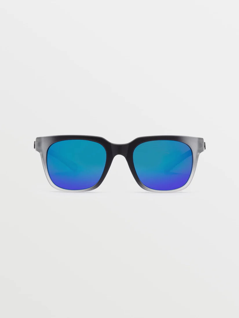 MORPH SUNGLASSES MATTE CLEAR/ GRY BLUE MIRROR