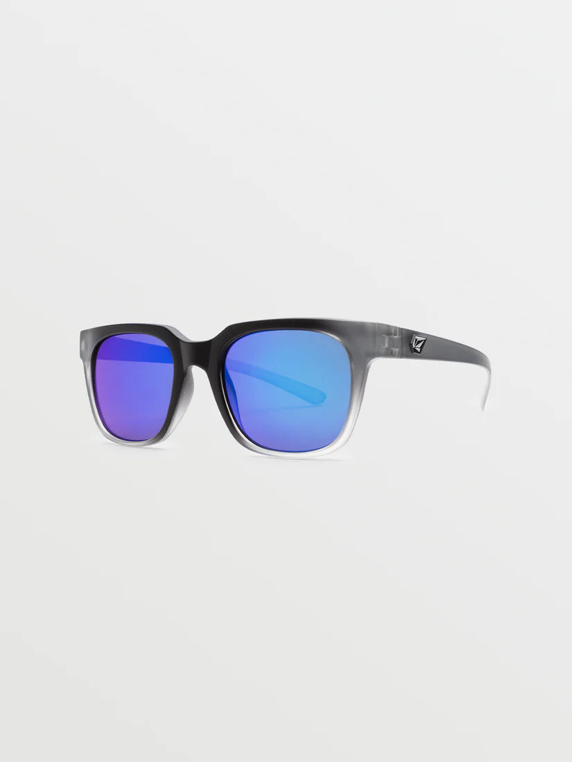 MORPH SUNGLASSES MATTE CLEAR/ GRY BLUE MIRROR