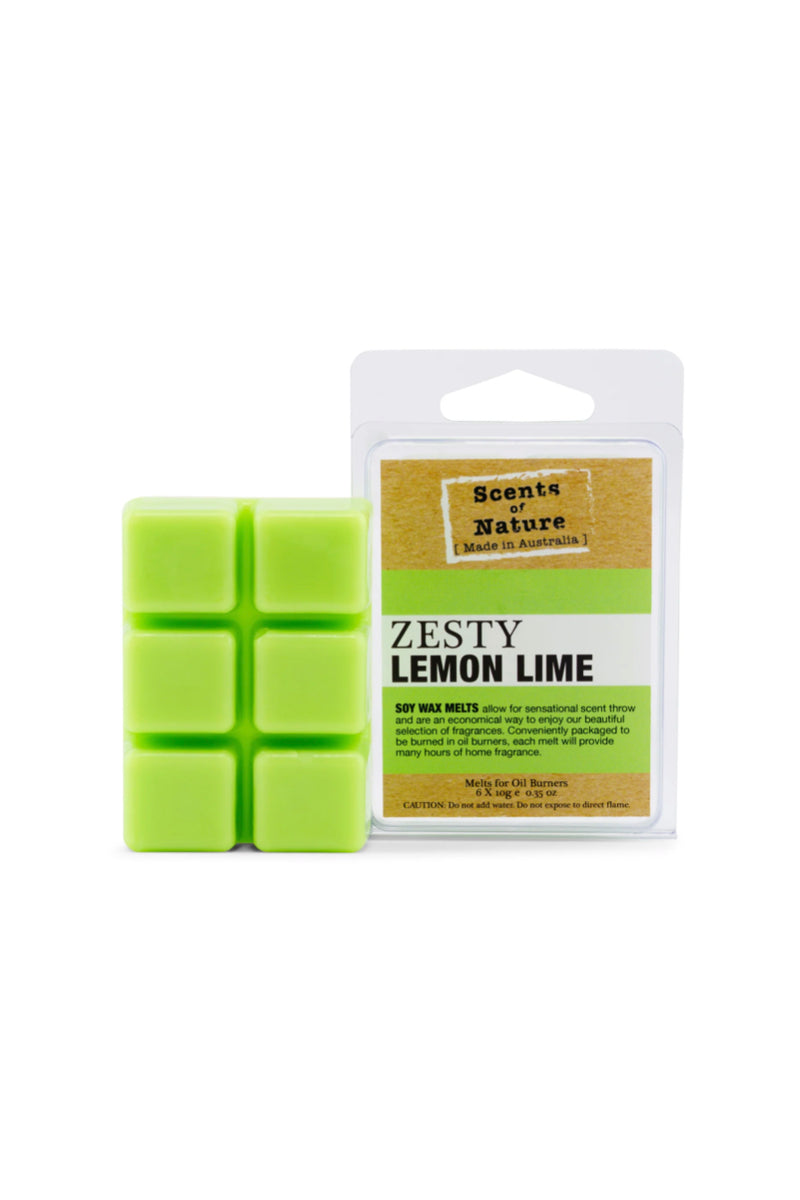 SOY WAX MELTS ZESTY LEMON LIME