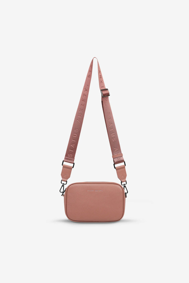 PLUNDER WITH WEBBED STRAP DUSTY ROSE