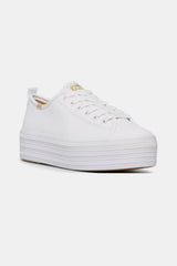 TRIPLE UP LEATHER WHITE