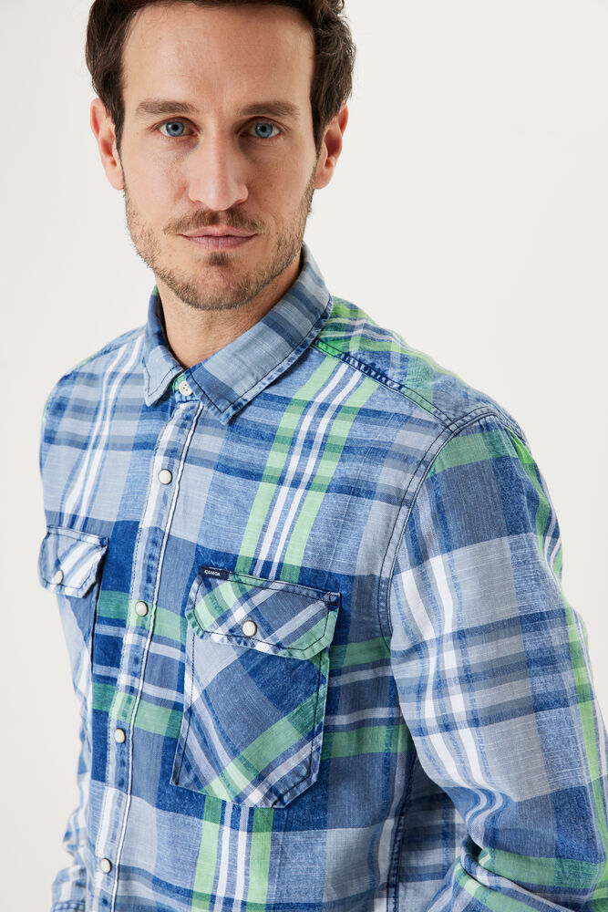 DIEGO SHIRT CHECKED BLUE