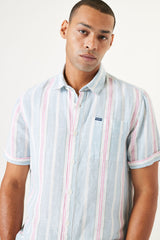 STRIPE PARTY SHIRT BLUE