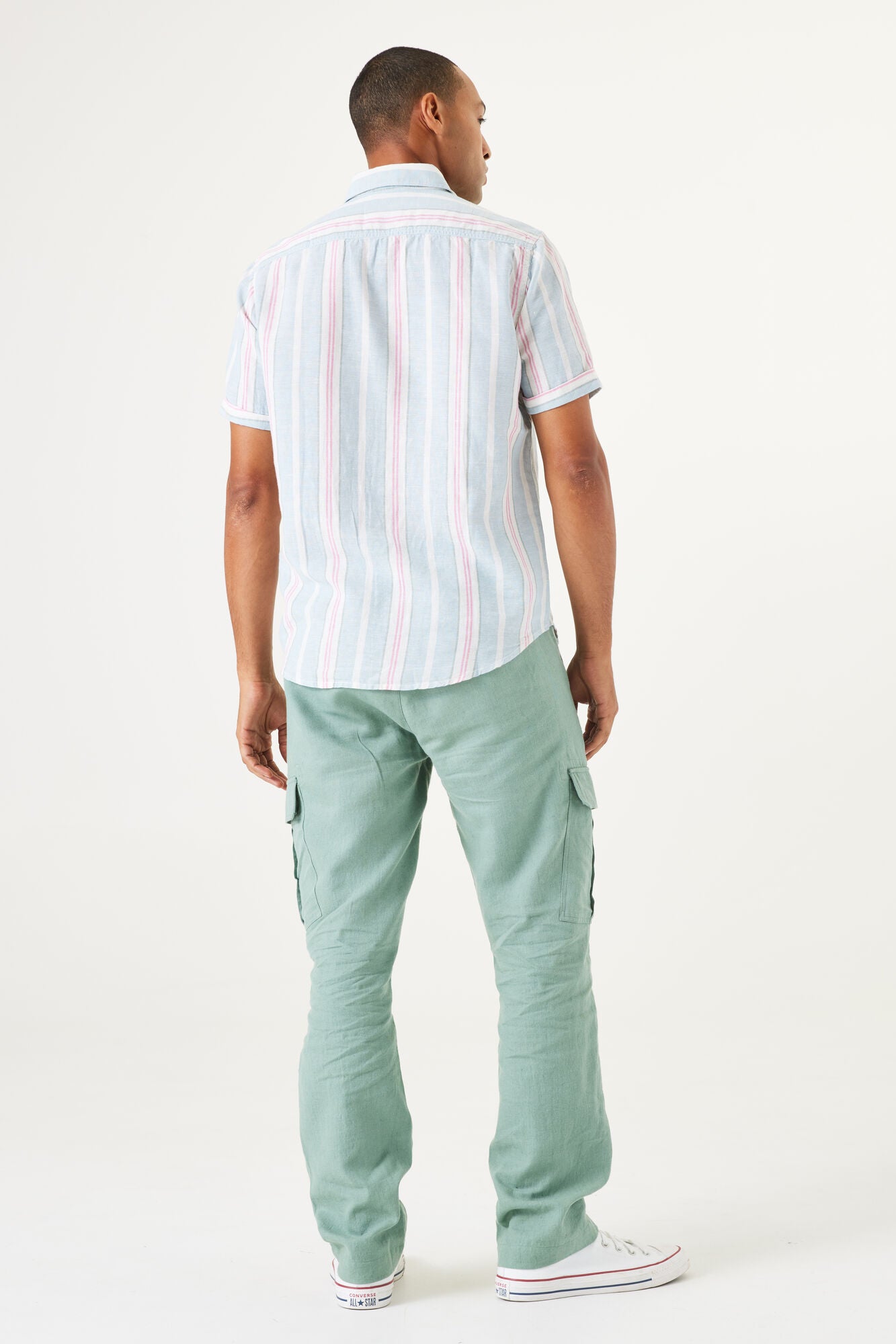 STRIPE PARTY SHIRT BLUE