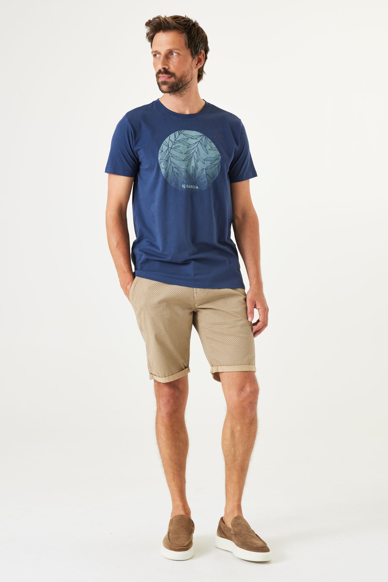 CIRCLE LOGO T-SHIRT MARINE