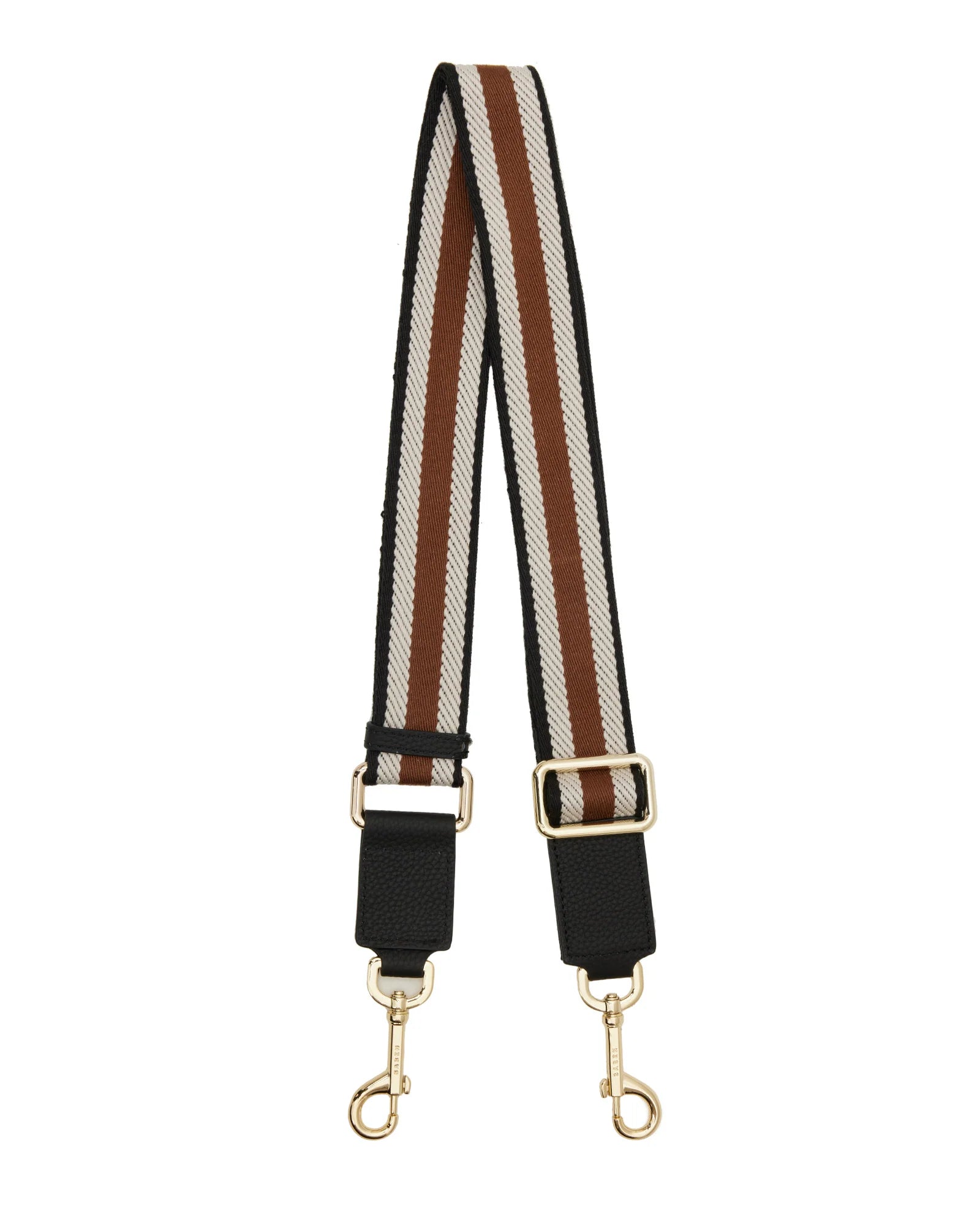 FEATURE STRAP WEBBING BLACK + WHITE + TAN