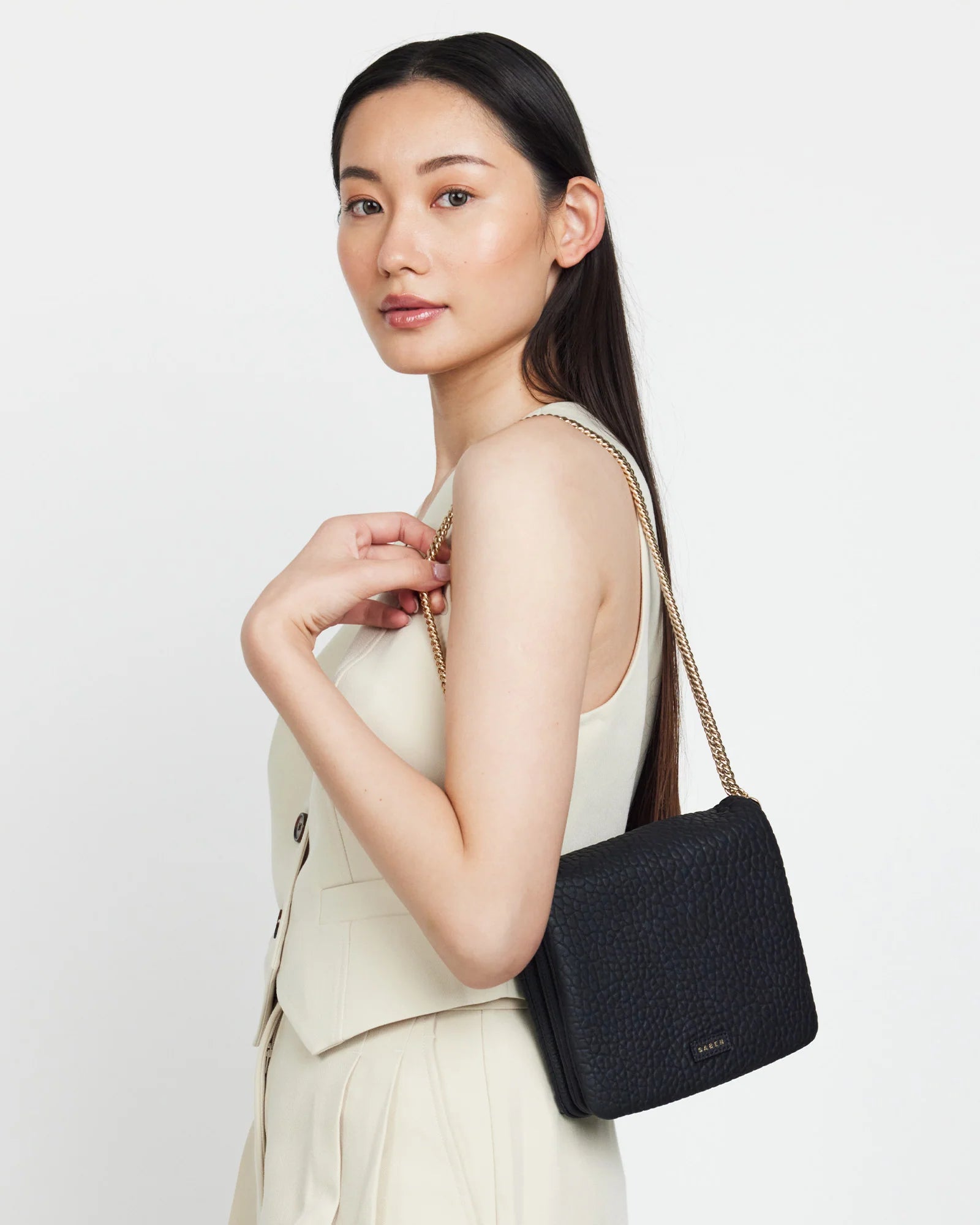 FOX CROSSBODY BAG BLACK BUBBLE