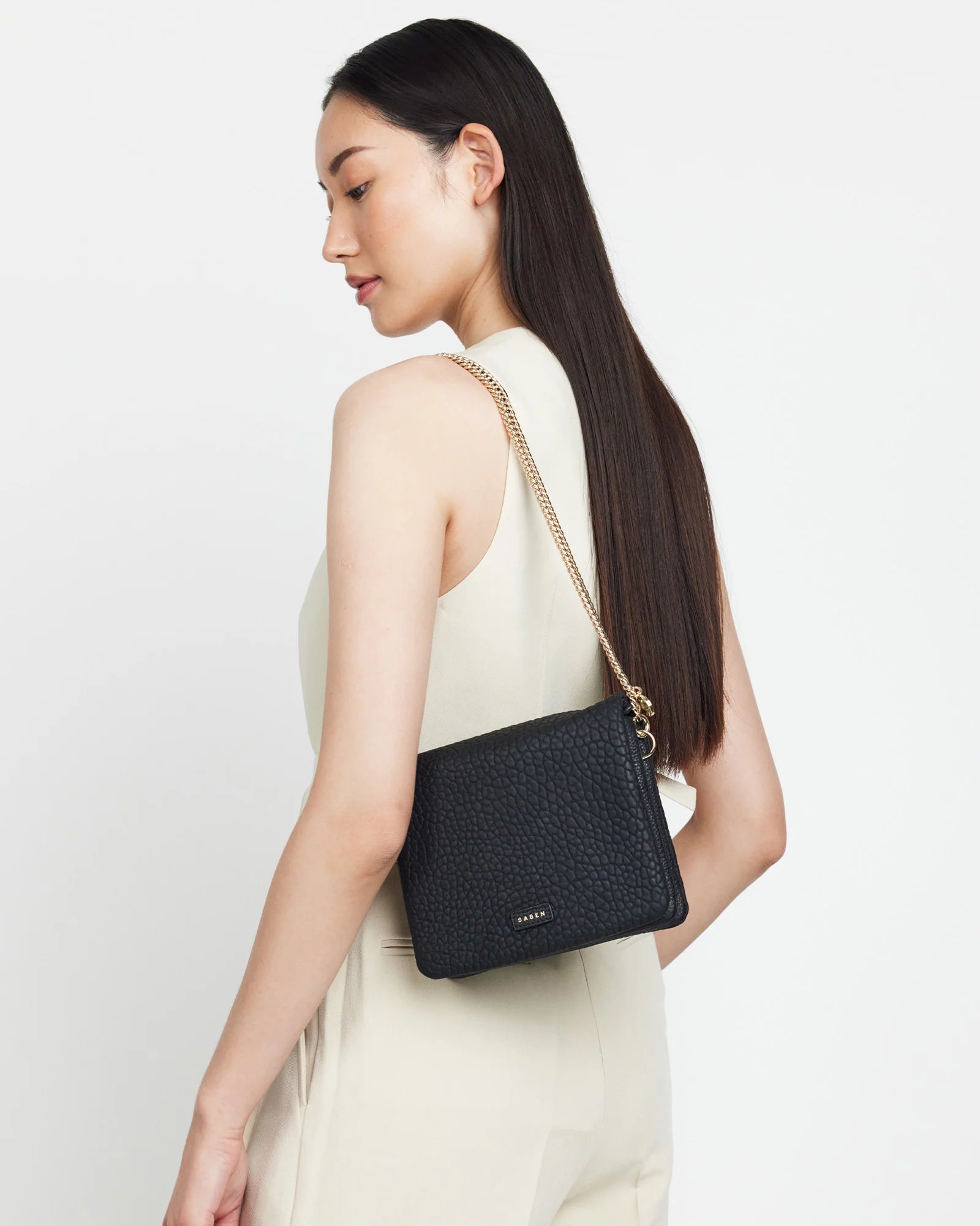 FOX CROSSBODY BAG BLACK BUBBLE