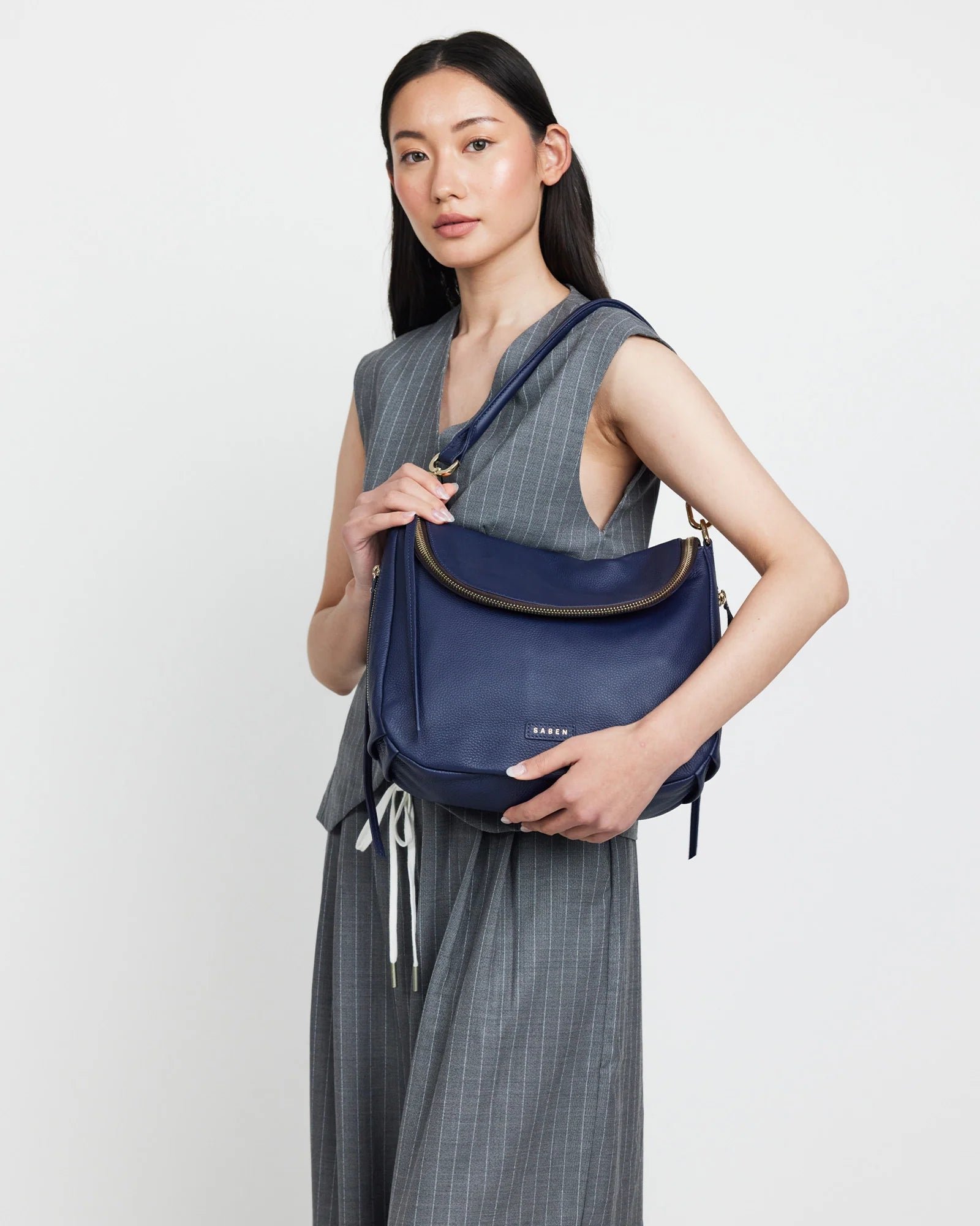 FRANKIE SHOULDER BAG MIDNIGHT BLUE